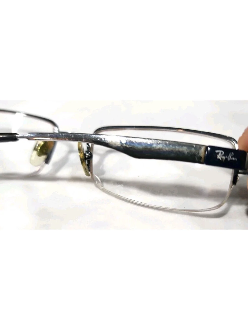 Ray Ban RB6156 2507 Silver Rectangle Eyeglasses 52-17 140